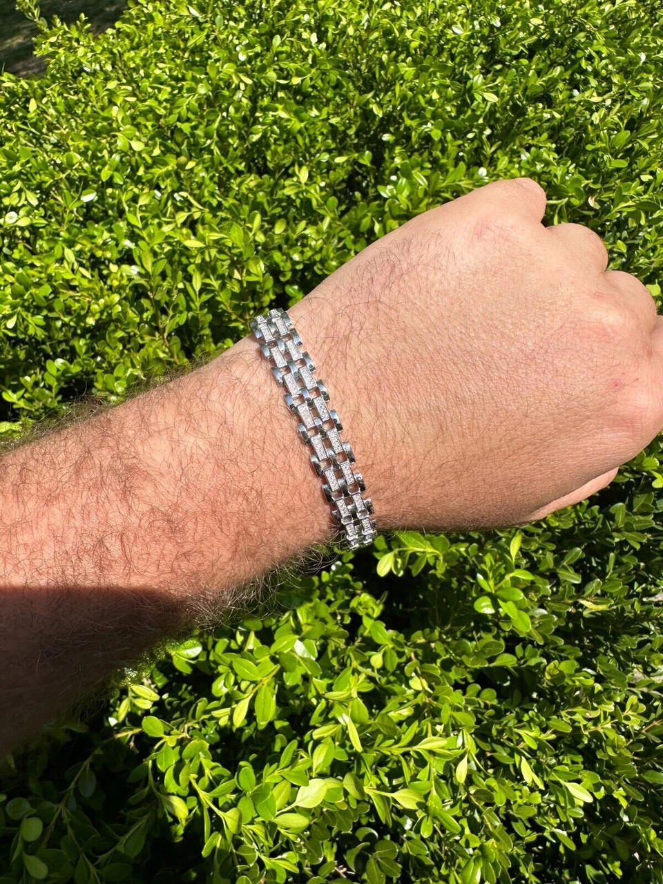 MOISSANITE Presidential ID Panther Link Bracelet Real 925 Silver Ice Out Hip Hop 22 MOISSANITE Presidential ID Panther Link Bracelet Real 925 Silver Ice Out Hip Hop - Image 20