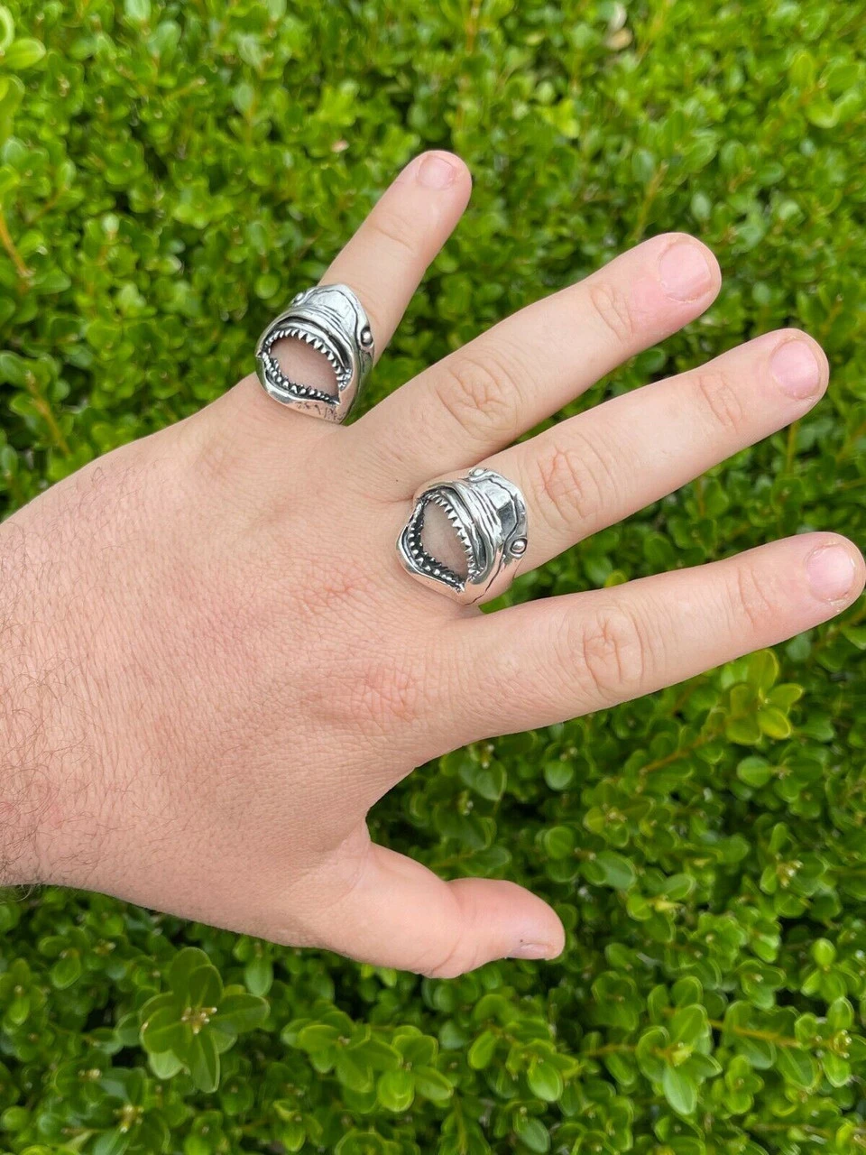 Real 925 Sterling Silver Mens Great White Shark JAWS Ring Size 7 8 9 10 11 12 13 7 Real 925 Sterling Silver Mens Great White Shark JAWS Ring Size 7 8 9 10 11 12 13 - Image 5