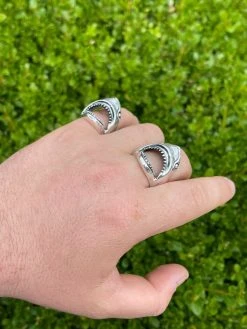 Real 925 Sterling Silver Mens Great White Shark JAWS Ring Size 7 8 9 10 11 12 13 17 Real 925 Sterling Silver Mens Great White Shark JAWS Ring Size 7 8 9 10 11 12 13 -Harlem Bling Shop italiano silver inc real 925 sterling silver mens great white shark jaws ring size 7 8 9 10 11 12 13 98260.1664395149