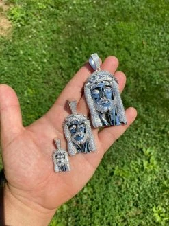 Real 925 Sterling Silver MOISSANITE Jesus Piece Iced Pendant Pass Diamond Tester 16 Real 925 Sterling Silver MOISSANITE Jesus Piece Iced Pendant Pass Diamond Tester -Harlem Bling Shop italiano silver inc real 925 sterling silver moissanite jesus piece iced pendant pass diamond tester 75392.1664397548