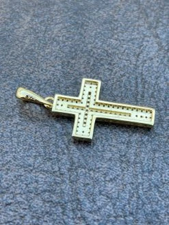 Real 925 Sterling Silver Or Gold Cross Crucifix Pendant Necklace Iced 1" Small 16 Real 925 Sterling Silver Or Gold Cross Crucifix Pendant Necklace Iced 1" Small -Harlem Bling Shop italiano silver inc real 925 sterling silver or gold cross crucifix pendant necklace iced 1 small 40826.1664375270