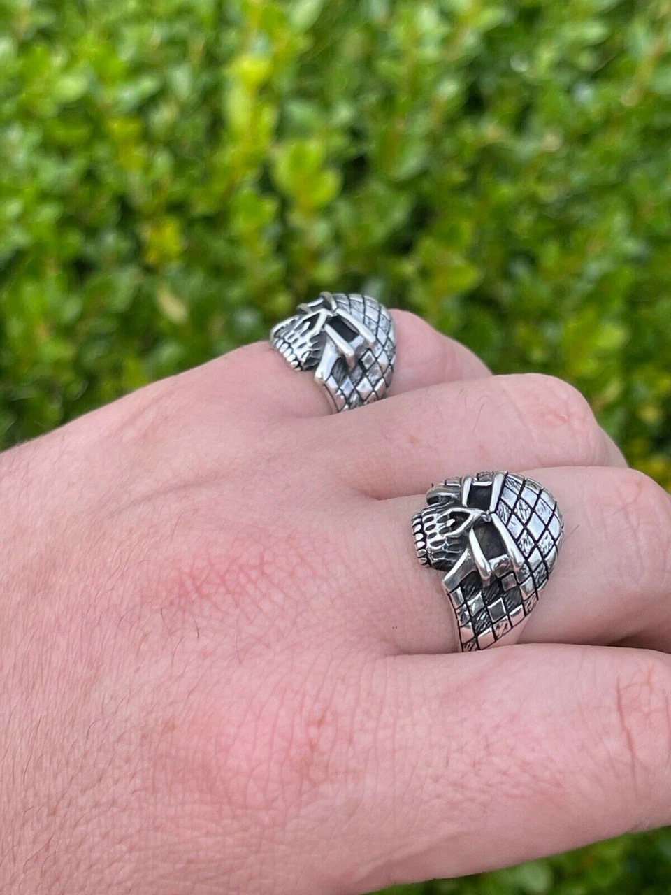 Real 925 Sterling Silver Ring Punisher Terminator Half Skull Size 7 8 9 10 11 12 8 Real 925 Sterling Silver Ring Punisher Terminator Half Skull Size 7 8 9 10 11 12 - Image 6