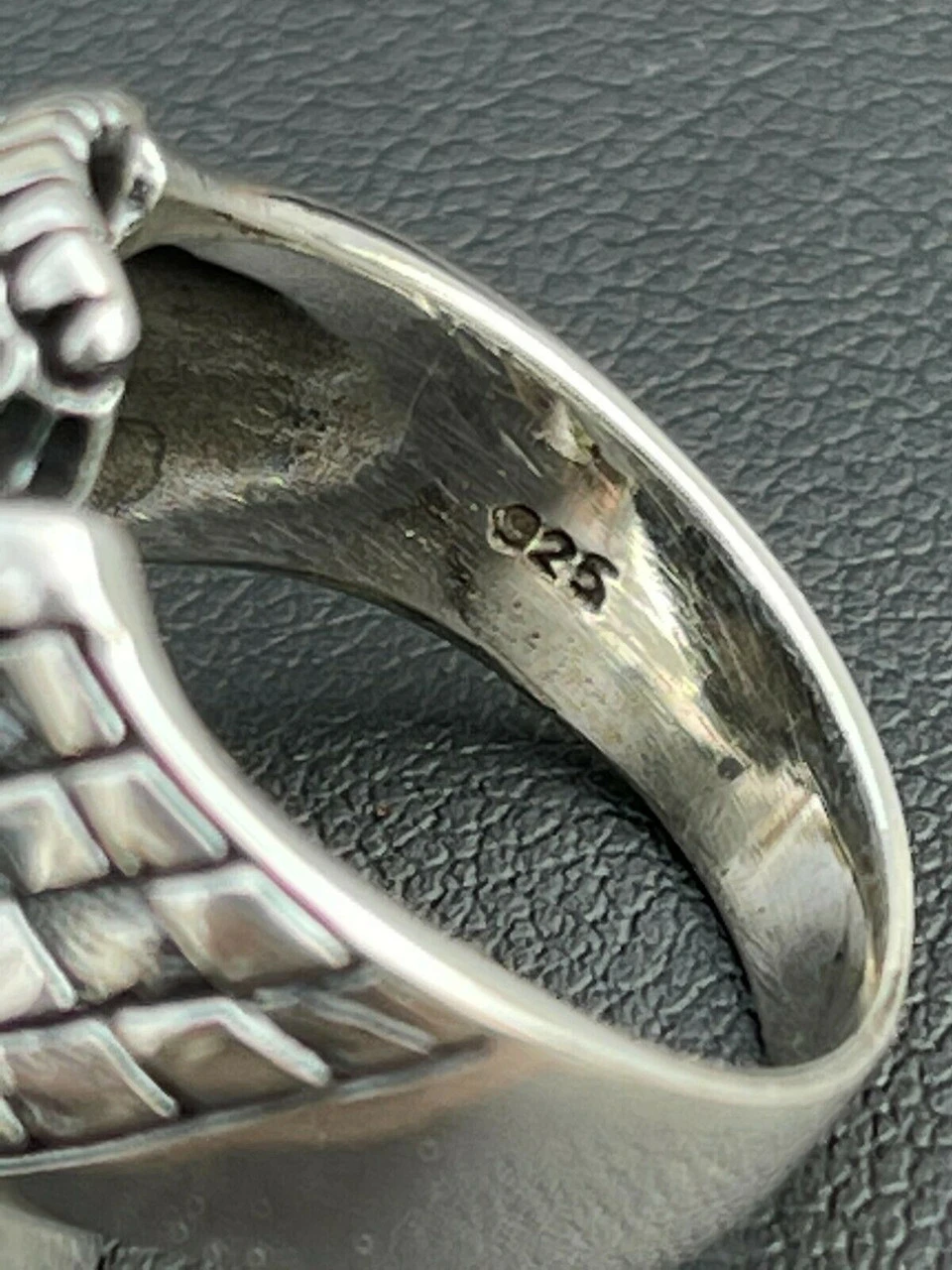 Real 925 Sterling Silver Ring Punisher Terminator Half Skull Size 7 8 9 10 11 12 14 Real 925 Sterling Silver Ring Punisher Terminator Half Skull Size 7 8 9 10 11 12 - Image 12