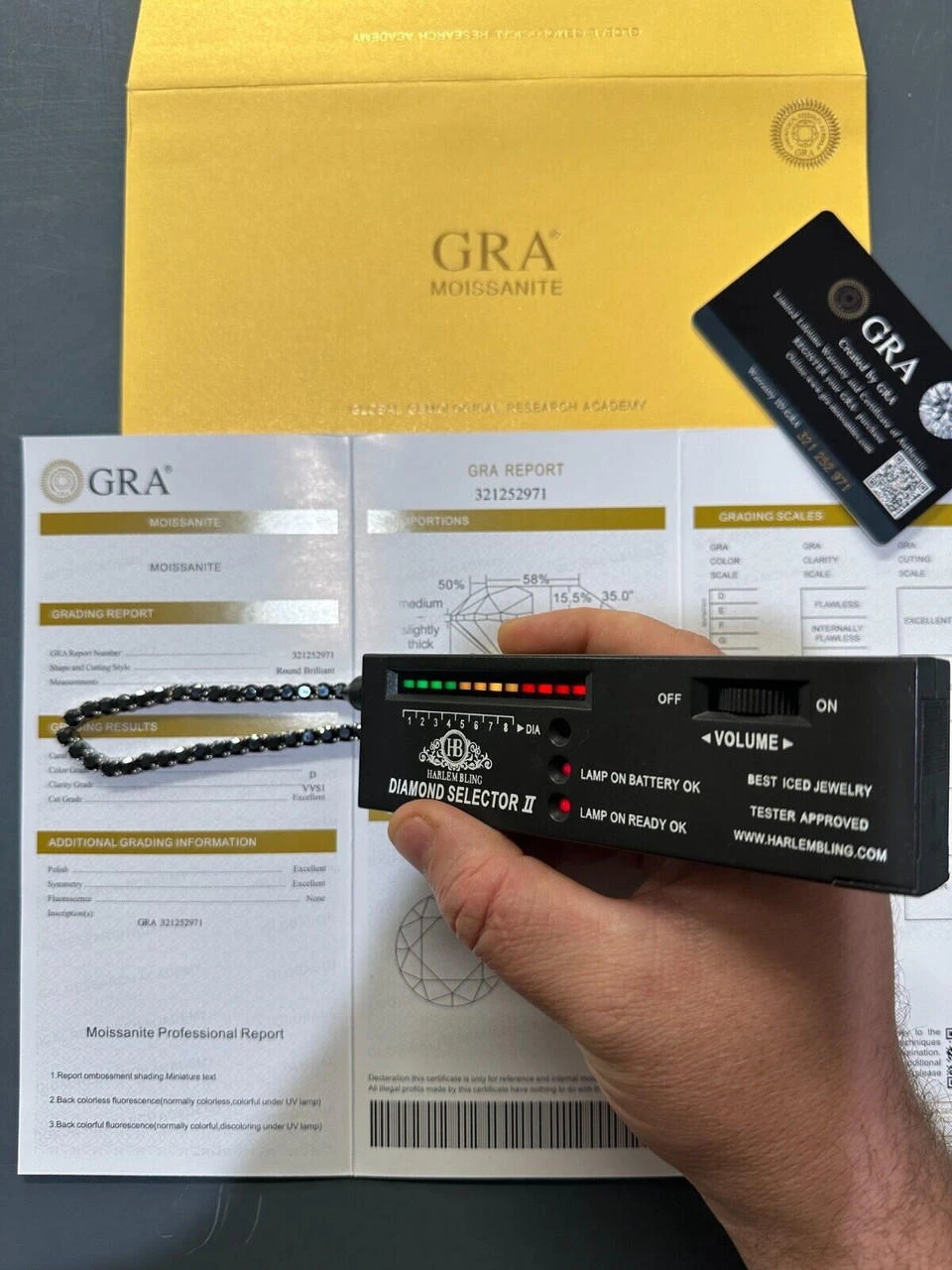 Real Black MOISSANITE 5mm Tennis Chain 925 Silver Iced Necklace Pass Tester 12 Real Black MOISSANITE 5mm Tennis Chain 925 Silver Iced Necklace Pass Tester - Image 10