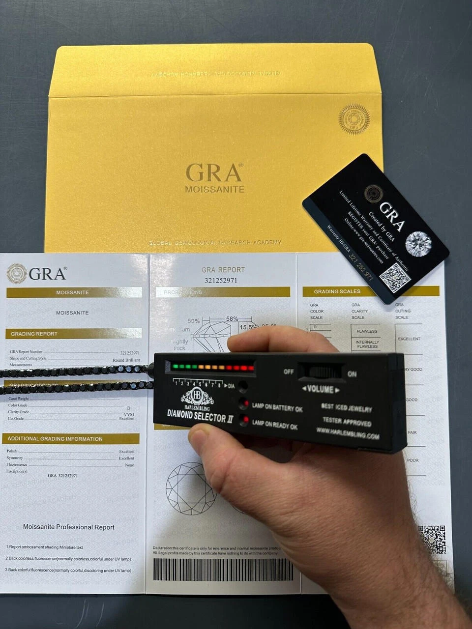 Real Black MOISSANITE 5mm Tennis Chain Black Rhodium 925 Silver Iced Necklace 8 Real Black MOISSANITE 5mm Tennis Chain Black Rhodium 925 Silver Iced Necklace - Image 6