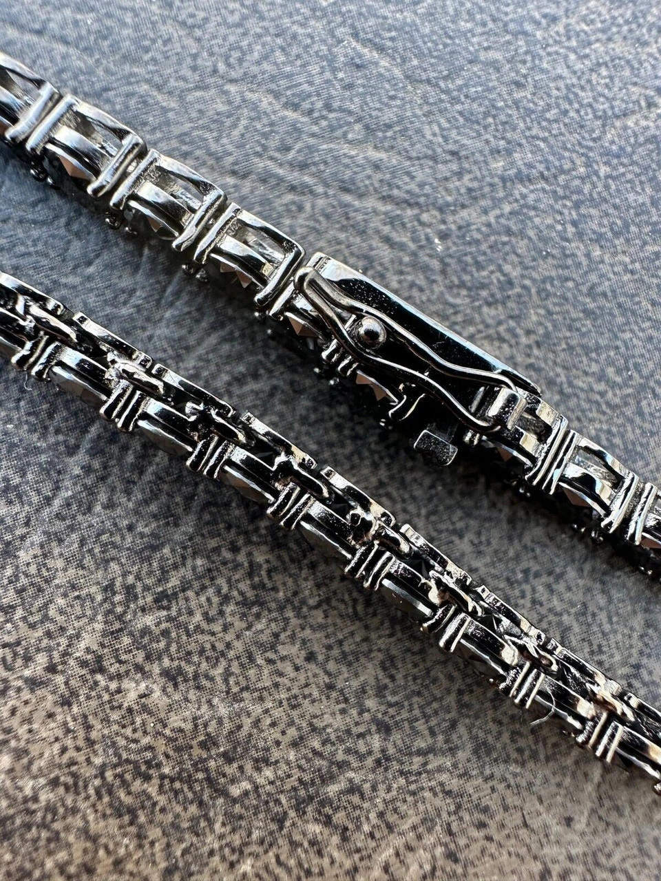 Real Black MOISSANITE 5mm Tennis Chain Black Rhodium 925 Silver Iced Necklace 12 Real Black MOISSANITE 5mm Tennis Chain Black Rhodium 925 Silver Iced Necklace - Image 10