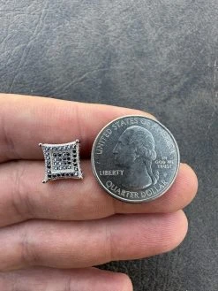 Real Black MOISSANITE 925 Silver Square Kite Earrings Hip Hop 10mm Passes Tester 25 Real Black MOISSANITE 925 Silver Square Kite Earrings Hip Hop 10mm Passes Tester -Harlem Bling Shop italiano silver inc real black moissanite 925 silver square kite earrings hip hop 10mm passes tester 50039.1678388531