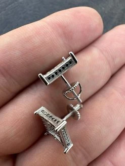 Real Black MOISSANITE 925 Silver Square Kite Earrings Hip Hop 10mm Passes Tester 33 Real Black MOISSANITE 925 Silver Square Kite Earrings Hip Hop 10mm Passes Tester -Harlem Bling Shop italiano silver inc real black moissanite 925 silver square kite earrings hip hop 10mm passes tester 81300.1678388081