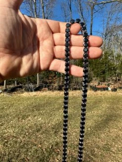 Real Black MOISSANITE Big 7mm Tennis Chain 925 Silver Iced Necklace Pass Tester 28 Real Black MOISSANITE Big 7mm Tennis Chain 925 Silver Iced Necklace Pass Tester -Harlem Bling Shop italiano silver inc real black moissanite big 7mm tennis chain 925 silver iced necklace pass tester 14850.1676658052