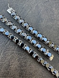 Real Black MOISSANITE Big 7mm Tennis Chain 925 Silver Iced Necklace Pass Tester 35 Real Black MOISSANITE Big 7mm Tennis Chain 925 Silver Iced Necklace Pass Tester -Harlem Bling Shop italiano silver inc real black moissanite big 7mm tennis chain 925 silver iced necklace pass tester 36119.1676658080
