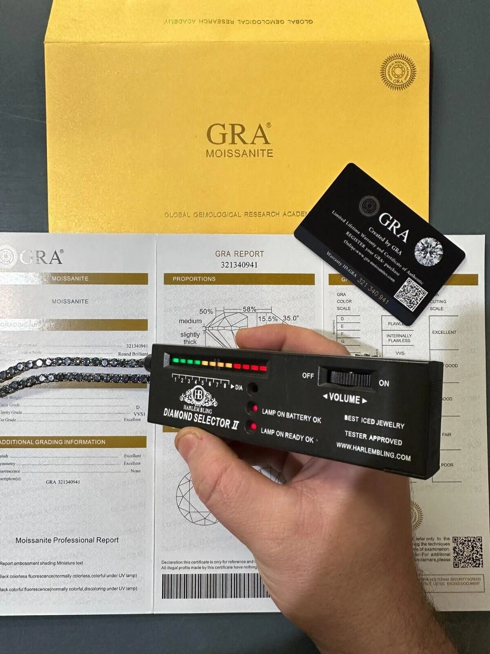 Real Blue MOISSANITE 5mm Tennis Chain 925 Silver Iced Necklace Pass Diamond Test 10 Real Blue MOISSANITE 5mm Tennis Chain 925 Silver Iced Necklace Pass Diamond Test - Image 8