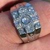 Real Genuine 925 Silver Diamond Iced Baguette Mens Pinky Square Hip Hop RING -Harlem Bling Shop italiano silver inc real genuine 925 silver diamond iced baguette mens pinky square hip hop ring 53283.1664393538
