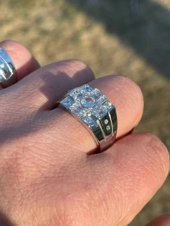 Real Genuine 925 Silver Diamond Iced Baguette Mens Pinky Square Hip Hop RING 18 Real Genuine 925 Silver Diamond Iced Baguette Mens Pinky Square Hip Hop RING -Harlem Bling Shop italiano silver inc real genuine 925 silver diamond iced baguette mens pinky square hip hop ring 57392.1664382973