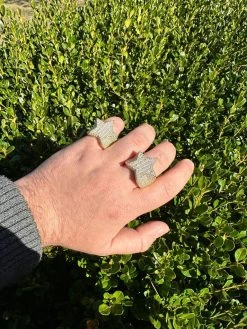 Real Iced Baguette 3D Star Ring Hip Hop Ice Out 14k Gold Plated 925 Silver 6-13 37 Real Iced Baguette 3D Star Ring Hip Hop Ice Out 14k Gold Plated 925 Silver 6-13 -Harlem Bling Shop italiano silver inc real iced baguette 3d star ring hip hop ice out 14k gold plated 925 silver 6 13 33097.1683752243