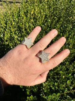 Real Iced Baguette 3D Star Ring Hip Hop Ice Out 14k Gold Plated 925 Silver 6-13 36 Real Iced Baguette 3D Star Ring Hip Hop Ice Out 14k Gold Plated 925 Silver 6-13 -Harlem Bling Shop italiano silver inc real iced baguette 3d star ring hip hop ice out 14k gold plated 925 silver 6 13 67489.1683752164