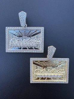 Real MOISSANITE 925 Silver Gold Plated Iced Jesus Last Supper Pendant Necklace 26 Real MOISSANITE 925 Silver Gold Plated Iced Jesus Last Supper Pendant Necklace -Harlem Bling Shop italiano silver inc real moissanite 925 silver gold plated iced jesus last supper pendant necklace 76431.1669822574