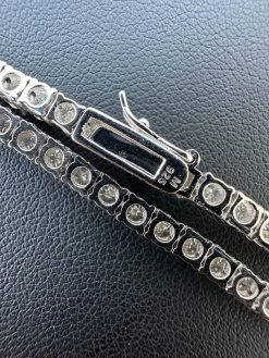 Real Opal Rainbow MOISSANITE 3mm Tennis Chain 925 Silver Iced Necklace Pass Test 36 Real Opal Rainbow MOISSANITE 3mm Tennis Chain 925 Silver Iced Necklace Pass Test -Harlem Bling Shop italiano silver inc real opal rainbow moissanite 3mm tennis chain 925 silver iced necklace pass test 74431.1678388524