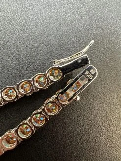 Real Orange MOISSANITE 5mm Tennis Chain 925 Silver Iced Necklace Pass Tester 30 Real Orange MOISSANITE 5mm Tennis Chain 925 Silver Iced Necklace Pass Tester -Harlem Bling Shop italiano silver inc real orange moissanite 5mm tennis chain 925 silver iced necklace pass tester 26261.1690416345