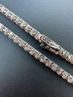 Real Pink MOISSANITE 3mm Tennis Chain 925 Silver Iced Necklace Pass Diamond Test 29 Real Pink MOISSANITE 3mm Tennis Chain 925 Silver Iced Necklace Pass Diamond Test -Harlem Bling Shop italiano silver inc real pink moissanite 3mm tennis chain 925 silver iced necklace pass diamond test 75679.1676053063