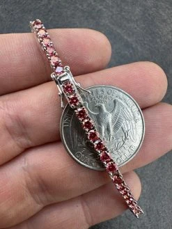 Real Pink MOISSANITE 3mm Tennis Chain 925 Silver Iced Necklace Pass Diamond Test 38 Real Pink MOISSANITE 3mm Tennis Chain 925 Silver Iced Necklace Pass Diamond Test -Harlem Bling Shop italiano silver inc real pink moissanite 3mm tennis chain 925 silver iced necklace pass diamond test 89267.1676053188