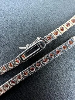 Real Ruby Red MOISSANITE 3mm Tennis Chain 925 Silver Iced Necklace Pass Test 28 Real Ruby Red MOISSANITE 3mm Tennis Chain 925 Silver Iced Necklace Pass Test -Harlem Bling Shop italiano silver inc real ruby red moissanite 3mm tennis chain 925 silver iced necklace pass test 12162.1678388559