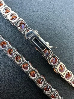 Real Ruby Red MOISSANITE 5mm Tennis Chain 925 Silver Iced Necklace Pass Tester 34 Real Ruby Red MOISSANITE 5mm Tennis Chain 925 Silver Iced Necklace Pass Tester -Harlem Bling Shop italiano silver inc real ruby red moissanite 5mm tennis chain 925 silver iced necklace pass tester 92035.1678388141
