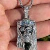 Real Solid 925 Silver 4.5ct Diamond Jesus Piece Pendant 1"x2" Hip Hop Fully Iced 2 Real Solid 925 Silver 4.5ct Diamond Jesus Piece Pendant 1"x2" Hip Hop Fully Iced -Harlem Bling Shop italiano silver inc real solid 925 silver 4.5ct diamond jesus piece pendant 1x2 hip hop fully iced 83184.1664392188