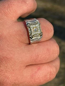 Real Solid 925 Silver Diamond Iced Baguette Mens RING Size 6 7 8 9 10 11 12 13 -Harlem Bling Shop italiano silver inc real solid 925 silver diamond iced baguette mens ring size 6 7 8 9 10 11 12 13 40488.1664377939