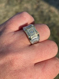 Real Solid 925 Silver Diamond Iced Baguette Mens RING Size 6 7 8 9 10 11 12 13 -Harlem Bling Shop italiano silver inc real solid 925 silver diamond iced baguette mens ring size 6 7 8 9 10 11 12 13 53525.1664391161