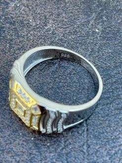 Real Solid 925 Silver Diamond Iced Baguette Mens RING Size 6 7 8 9 10 11 12 13 -Harlem Bling Shop italiano silver inc real solid 925 silver diamond iced baguette mens ring size 6 7 8 9 10 11 12 13 98159.1664376823