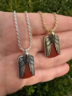 Real Solid 925 Silver Mens Eagle Dog Tag Pendant Red Agate Gemstone Necklace 28 Real Solid 925 Silver Mens Eagle Dog Tag Pendant Red Agate Gemstone Necklace -Harlem Bling Shop italiano silver inc real solid 925 silver mens eagle dog tag pendant red agate gemstone necklace 03654.1678215020