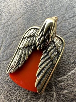 Real Solid 925 Silver Mens Eagle Dog Tag Pendant Red Agate Gemstone Necklace 21 Real Solid 925 Silver Mens Eagle Dog Tag Pendant Red Agate Gemstone Necklace -Harlem Bling Shop italiano silver inc real solid 925 silver mens eagle dog tag pendant red agate gemstone necklace 27120.1678215126