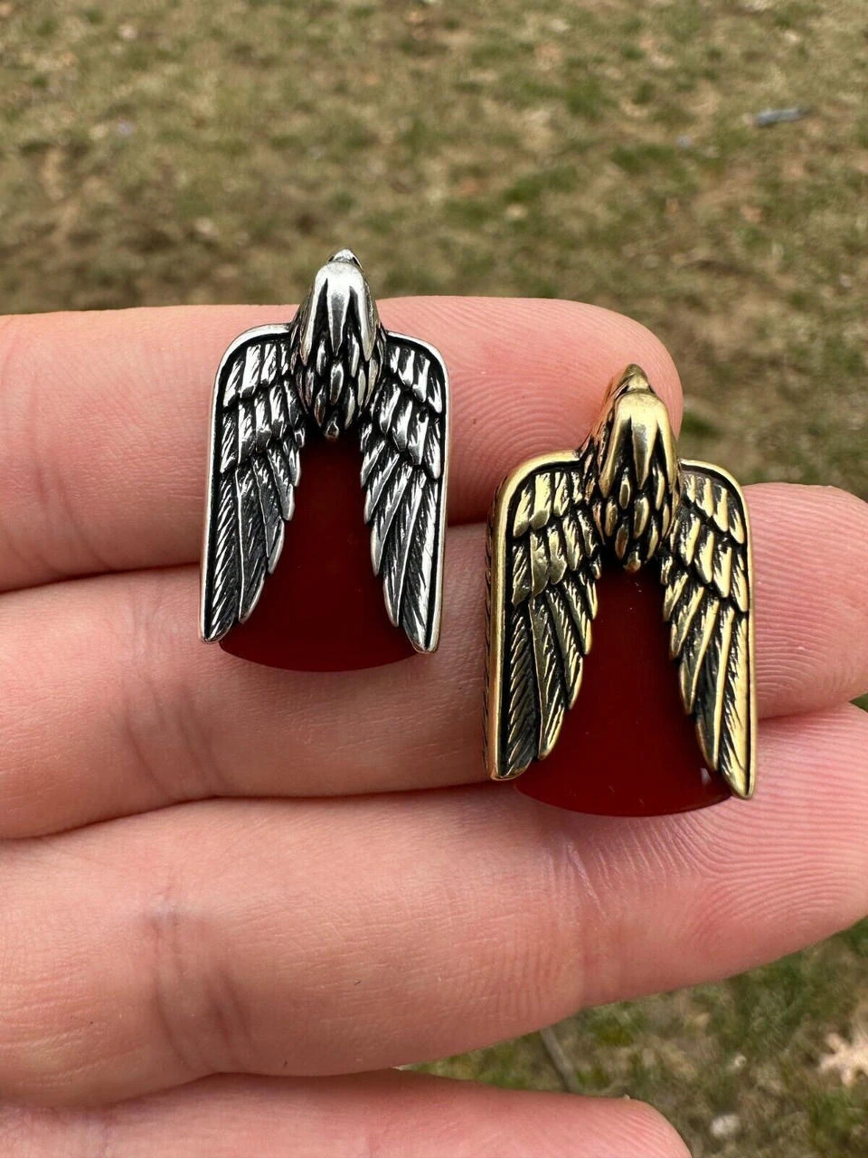 Real Solid 925 Silver Mens Eagle Dog Tag Pendant Red Agate Gemstone Necklace 17 Real Solid 925 Silver Mens Eagle Dog Tag Pendant Red Agate Gemstone Necklace - Image 15