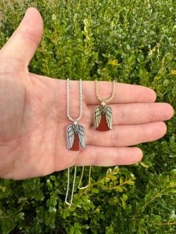 Real Solid 925 Silver Mens Eagle Dog Tag Pendant Red Agate Gemstone Necklace 24 Real Solid 925 Silver Mens Eagle Dog Tag Pendant Red Agate Gemstone Necklace -Harlem Bling Shop italiano silver inc real solid 925 silver mens eagle dog tag pendant red agate gemstone necklace 93070.1678215039