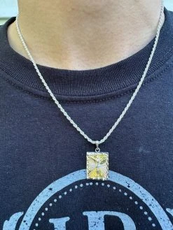 Real Solid 925 Silver / Plain Gold Plated Cross Jesus Medallion Pendant Necklace 29 Real Solid 925 Silver / Plain Gold Plated Cross Jesus Medallion Pendant Necklace -Harlem Bling Shop italiano silver inc real solid 925 silver plain gold plated cross jesus medallion pendant necklace 06648.1698290681