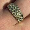 REAL Solid 925 Sterling Silver & 14k Gold Nugget Band Plain Pinky Or Ring Finger -Harlem Bling Shop italiano silver inc real solid 925 sterling silver and 14k gold nugget band plain pinky or ring finger 43234.1664378443