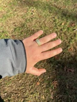 REAL Solid 925 Sterling Silver & 14k Gold Nugget Band Plain Pinky Or Ring Finger 30 REAL Solid 925 Sterling Silver & 14k Gold Nugget Band Plain Pinky Or Ring Finger -Harlem Bling Shop italiano silver inc real solid 925 sterling silver and 14k gold nugget band plain pinky or ring finger 48363.1664390185