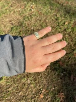 REAL Solid 925 Sterling Silver & 14k Gold Nugget Band Plain Pinky Or Ring Finger 31 REAL Solid 925 Sterling Silver & 14k Gold Nugget Band Plain Pinky Or Ring Finger -Harlem Bling Shop italiano silver inc real solid 925 sterling silver and 14k gold nugget band plain pinky or ring finger 82779.1665671373