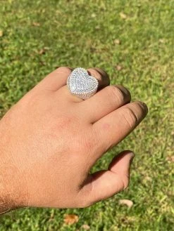 Real Solid 925 Sterling Silver Hip Hop Men Ladies Large Heart Iced Diamond Ring 19 Real Solid 925 Sterling Silver Hip Hop Men Ladies Large Heart Iced Diamond Ring -Harlem Bling Shop italiano silver inc real solid 925 sterling silver hip hop men ladies large heart iced diamond ring 77067.1664391015