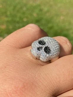 Real Solid 925 Sterling Silver Hip Hop Skull Santa Muerte Iced Diamond Ring 21 Real Solid 925 Sterling Silver Hip Hop Skull Santa Muerte Iced Diamond Ring -Harlem Bling Shop italiano silver inc real solid 925 sterling silver hip hop skull santa muerte iced diamond ring 28379.1664374644