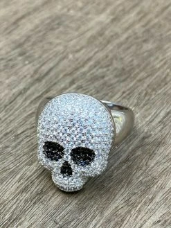 Real Solid 925 Sterling Silver Hip Hop Skull Santa Muerte Iced Diamond Ring 23 Real Solid 925 Sterling Silver Hip Hop Skull Santa Muerte Iced Diamond Ring -Harlem Bling Shop italiano silver inc real solid 925 sterling silver hip hop skull santa muerte iced diamond ring 78129.1664391806