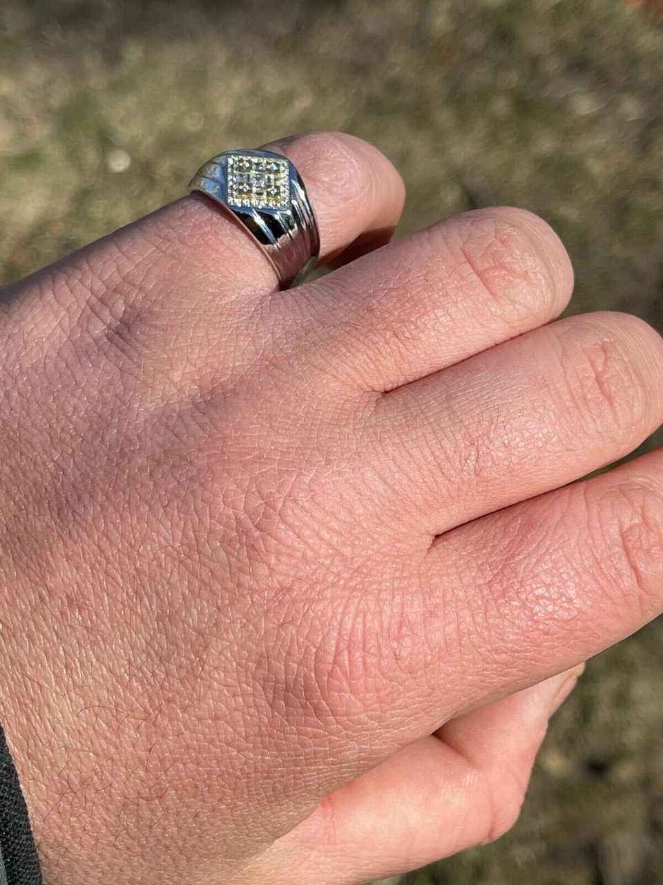 Real Solid 925 Sterling Silver Iced CZ Ring Mens Ladies Pinky Band Sizes 6-13 9 Real Solid 925 Sterling Silver Iced CZ Ring Mens Ladies Pinky Band Sizes 6-13 - Image 7