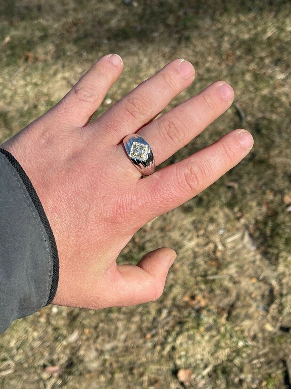 Real Solid 925 Sterling Silver Iced CZ Ring Mens Ladies Pinky Band Sizes 6-13 10 Real Solid 925 Sterling Silver Iced CZ Ring Mens Ladies Pinky Band Sizes 6-13 - Image 8