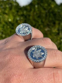 Real Solid 925 Sterling Silver Iced Weed Marijuana Leaf Ring Flooded Out Hip Hop 17 Real Solid 925 Sterling Silver Iced Weed Marijuana Leaf Ring Flooded Out Hip Hop -Harlem Bling Shop italiano silver inc real solid 925 sterling silver iced weed marijuana leaf ring flooded out hip hop 11205.1664384591