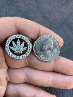 Real Solid 925 Sterling Silver Iced Weed Marijuana Leaf Ring Flooded Out Hip Hop 23 Real Solid 925 Sterling Silver Iced Weed Marijuana Leaf Ring Flooded Out Hip Hop -Harlem Bling Shop italiano silver inc real solid 925 sterling silver iced weed marijuana leaf ring flooded out hip hop 98493.1664395898