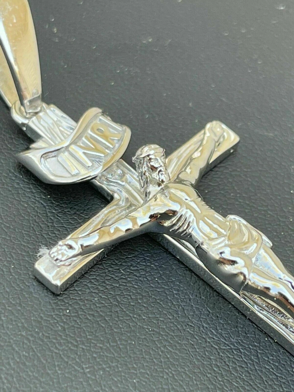 Real Solid 925 Sterling Silver Mens Cross Jesus Piece Crucifix Pendant Necklace 7 Real Solid 925 Sterling Silver Mens Cross Jesus Piece Crucifix Pendant Necklace - Image 5