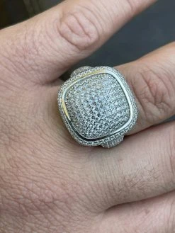 Real Solid 925 Sterling Silver Men's Diamond Pinky Ring Hip Hop Iced Jewelry 21 Real Solid 925 Sterling Silver Men's Diamond Pinky Ring Hip Hop Iced Jewelry -Harlem Bling Shop italiano silver inc real solid 925 sterling silver mens diamond pinky ring hip hop iced jewelry 35913.1664356790