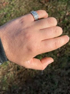 REAL Solid 925 Sterling Silver Nugget Band Plain Pinky Or Ring Finger Sizes 6-13 23 REAL Solid 925 Sterling Silver Nugget Band Plain Pinky Or Ring Finger Sizes 6-13 -Harlem Bling Shop italiano silver inc real solid 925 sterling silver nugget band plain pinky or ring finger sizes 6 13 07845.1664387456