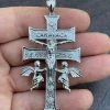 Real Solid Sterling 925 Silver Caravaca Cross Double Crucifix Mens LARGE 2.5" 2 Real Solid Sterling 925 Silver Caravaca Cross Double Crucifix Mens LARGE 2.5" -Harlem Bling Shop italiano silver inc real solid sterling 925 silver caravaca cross double crucifix mens large 2.5 30905.1664380668
