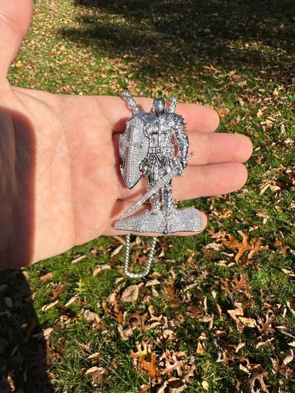 SERIES 2: Limited Edition Moissanite "Silver Knight" Pendant Harlembling X Romeo Brown 20 SERIES 2: Limited Edition Moissanite "Silver Knight" Pendant Harlembling X Romeo Brown - Image 18